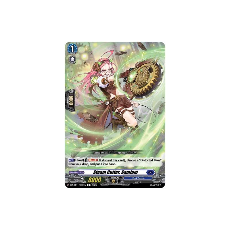 Vanguard_TCG_card_DZ-BT11_080EN_C_Steam_Cutter_Samium_Symphony_of_Might_Bloom