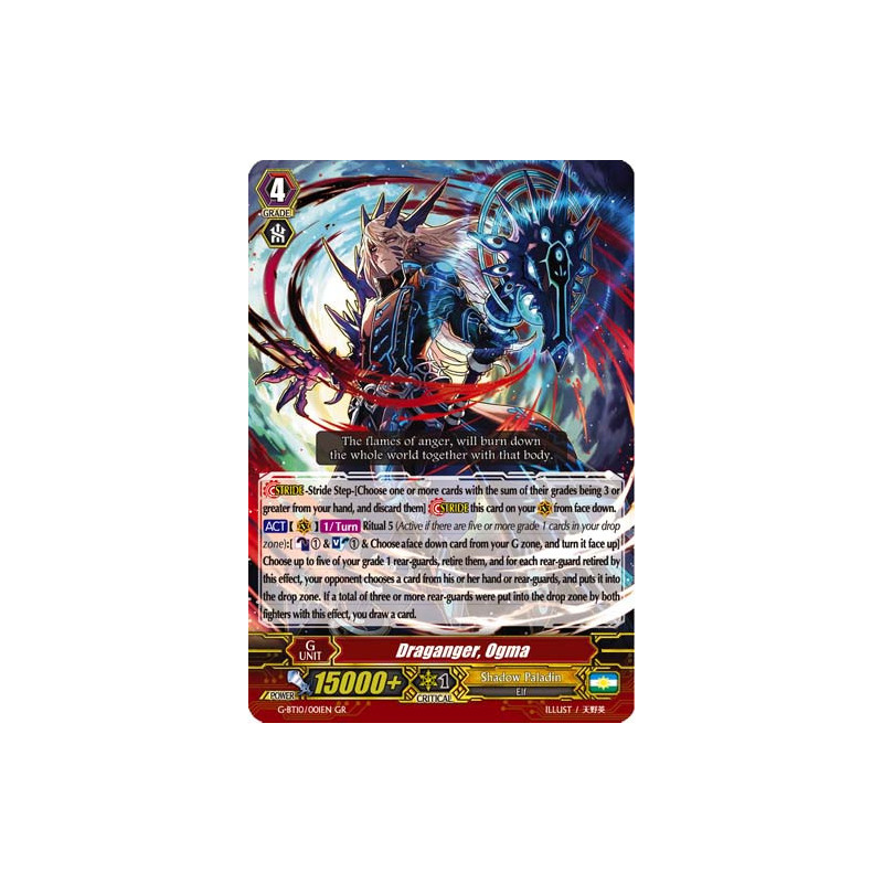 Vanguard_TCG_card_G-BT10_001EN_GR_Draganger_Ogma_Raging_Clash_of_the_Blade_Fangs