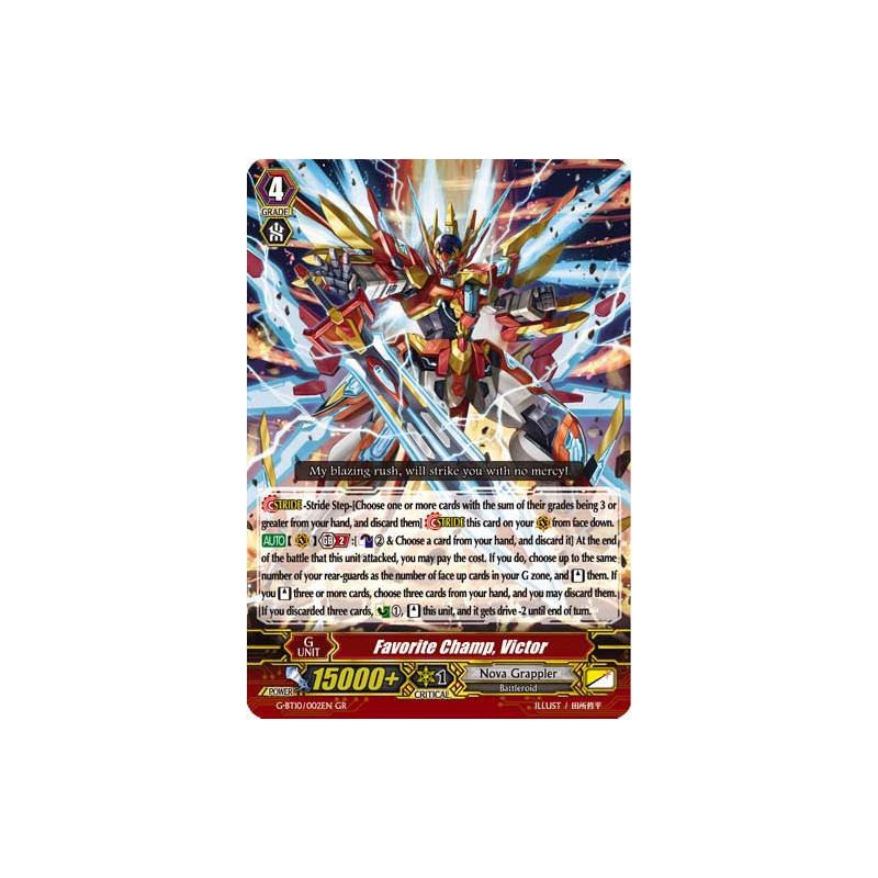 Vanguard_TCG_card_G-BT10_002EN_GR_Favorite_Champ_Victor_Raging_Clash_of_the_Blade_Fangs