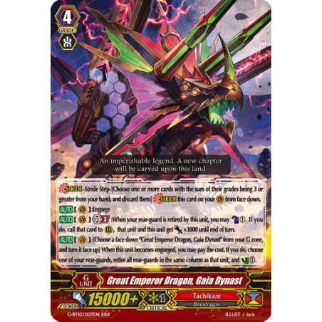 Vanguard_TCG_card_G-BT10_007EN_RRR_Great_Emperor_Dragon_Gaia_Dynast_Raging_Clash_of_the_Blade_Fangs