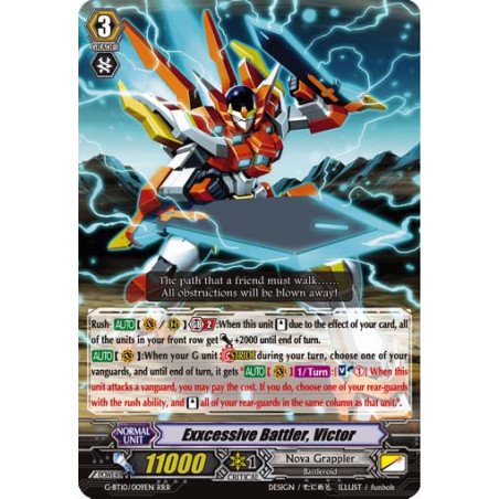 Vanguard_TCG_card_G-BT10_009EN_RRR_Exxcessive_Battler_Victor_Raging_Clash_of_the_Blade_Fangs
