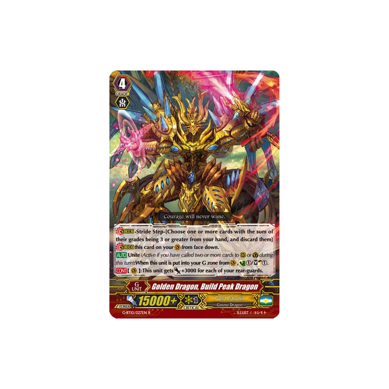 Vanguard_TCG_card_G-BT10_027EN_R_Golden_Dragon_Build_Peak_Dragon_Raging_Clash_of_the_Blade_Fangs