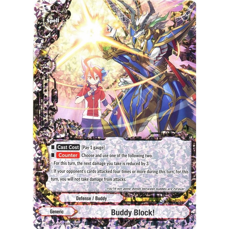 SBT04/0018EN RR Buddy Block Drago Knight Buddyfight