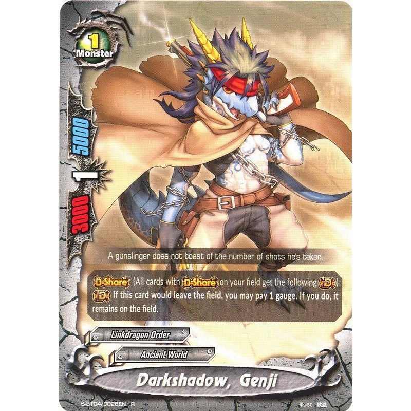 S-BT04/0026EN R Darkshadow Genji - Drago Knight Buddyfight