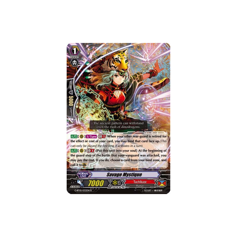 Vanguard_TCG_card_G-BT10_032EN_R_Savage_Mystique_Raging_Clash_of_the_Blade_Fangs