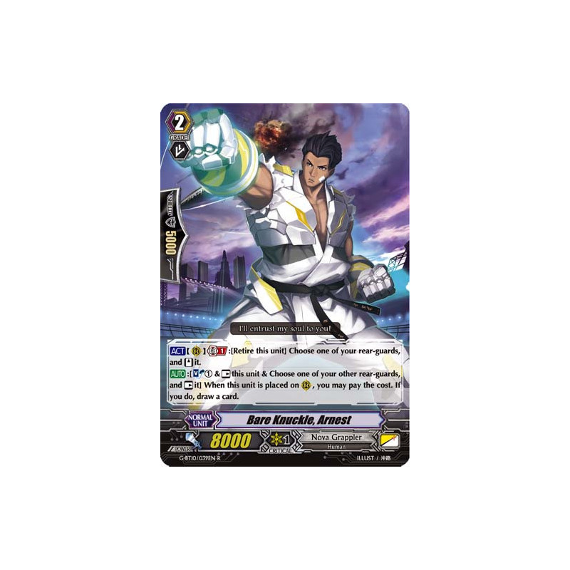Vanguard_TCG_card_G-BT10_039EN_R_Bare_Knuckle_Arnest_Raging_Clash_of_the_Blade_Fangs