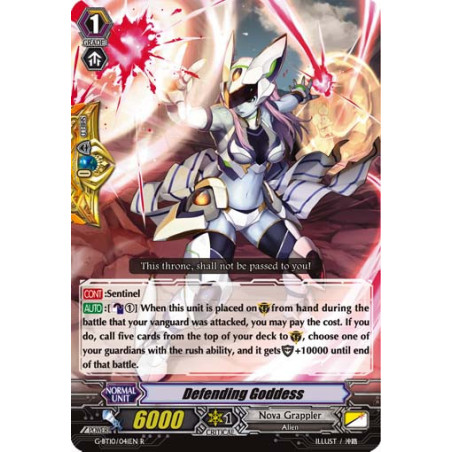 Vanguard_TCG_card_G-BT10_041EN_R_Defending_Goddess_Raging_Clash_of_the_Blade_Fangs