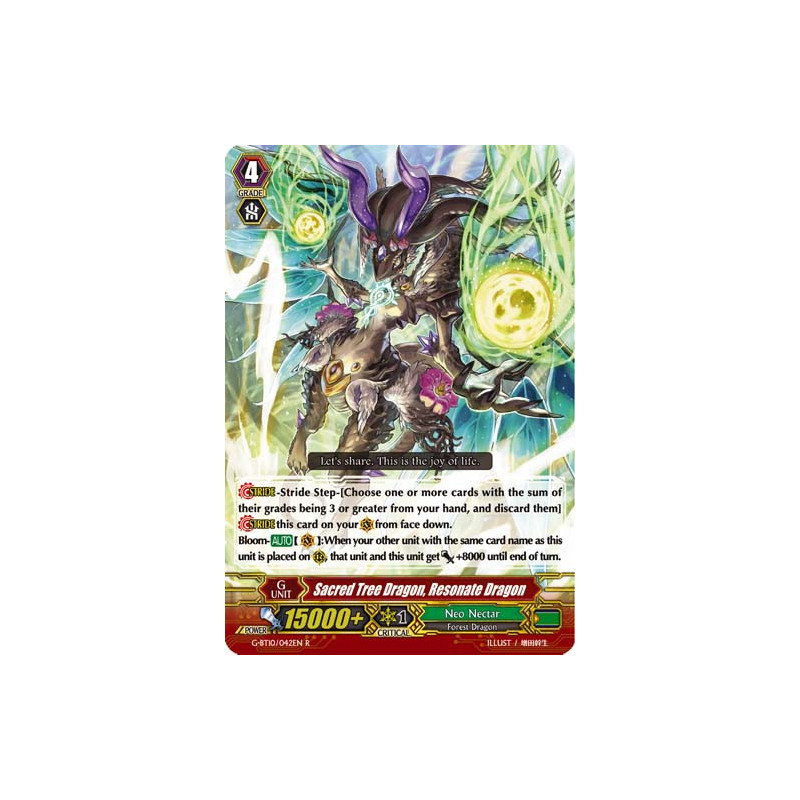 Vanguard_TCG_card_G-BT10_042EN_R_Sacred_Tree_Dragon_Resonate_Dragon_Raging_Clash_of_the_Blade_Fangs