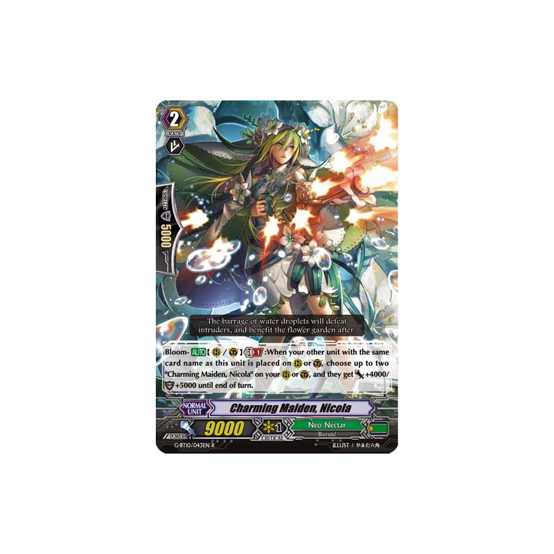 Vanguard_TCG_card_G-BT10_043EN_R_Charming_Maiden_Nicola_Raging_Clash_of_the_Blade_Fangs