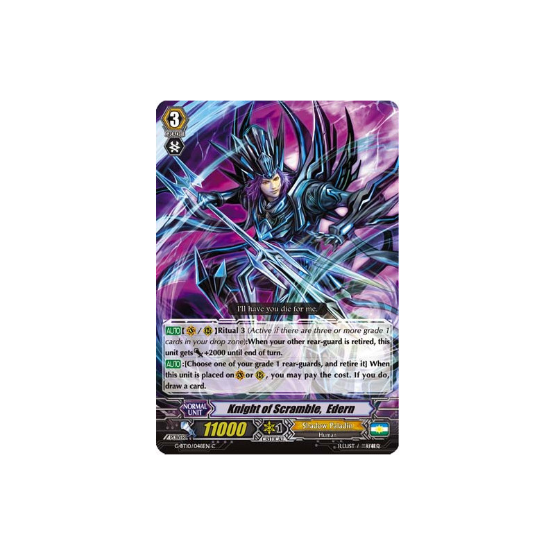 Vanguard_TCG_card_G-BT10_048EN_C_Knight_of_Scramble_Edern_Raging_Clash_of_the_Blade_Fangs