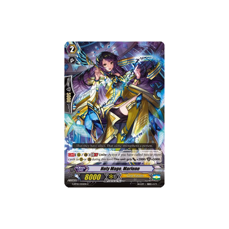 Vanguard_TCG_card_G-BT10_055EN_C_Holy_Mage_Marlene_Raging_Clash_of_the_Blade_Fangs