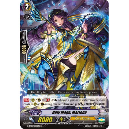 Vanguard_TCG_card_G-BT10_055EN_C_Holy_Mage_Marlene_Raging_Clash_of_the_Blade_Fangs
