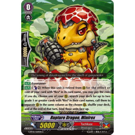 Vanguard_TCG_card_G-BT10_069EN_C_Rupture_Dragon_Minirex_Raging_Clash_of_the_Blade_Fangs