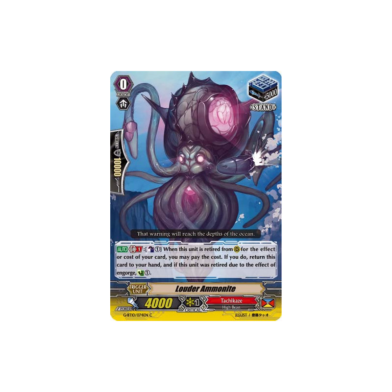 Vanguard_TCG_card_G-BT10_074EN_C_Louder_Ammonite_Raging_Clash_of_the_Blade_Fangs