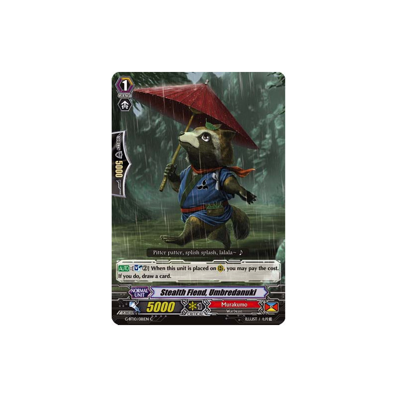 Vanguard_TCG_card_G-BT10_081EN_C_Stealth_Fiend_Umbredanuki_Raging_Clash_of_the_Blade_Fangs