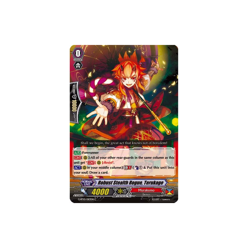 Vanguard_TCG_card_G-BT10_083EN_C_Robust_Stealth_Rogue_Terukage_Raging_Clash_of_the_Blade_Fangs