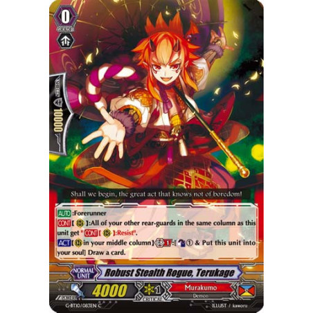 Vanguard_TCG_card_G-BT10_083EN_C_Robust_Stealth_Rogue_Terukage_Raging_Clash_of_the_Blade_Fangs