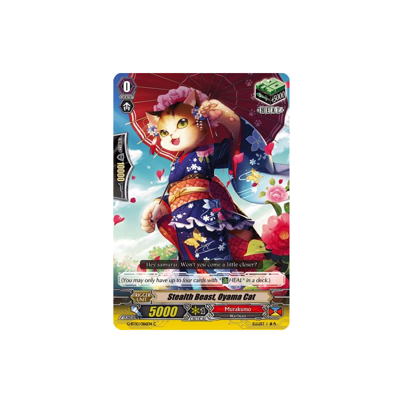 Vanguard_TCG_card_G-BT10_086EN_C_Stealth_Beast_Oyama_Cat_Raging_Clash_of_the_Blade_Fangs