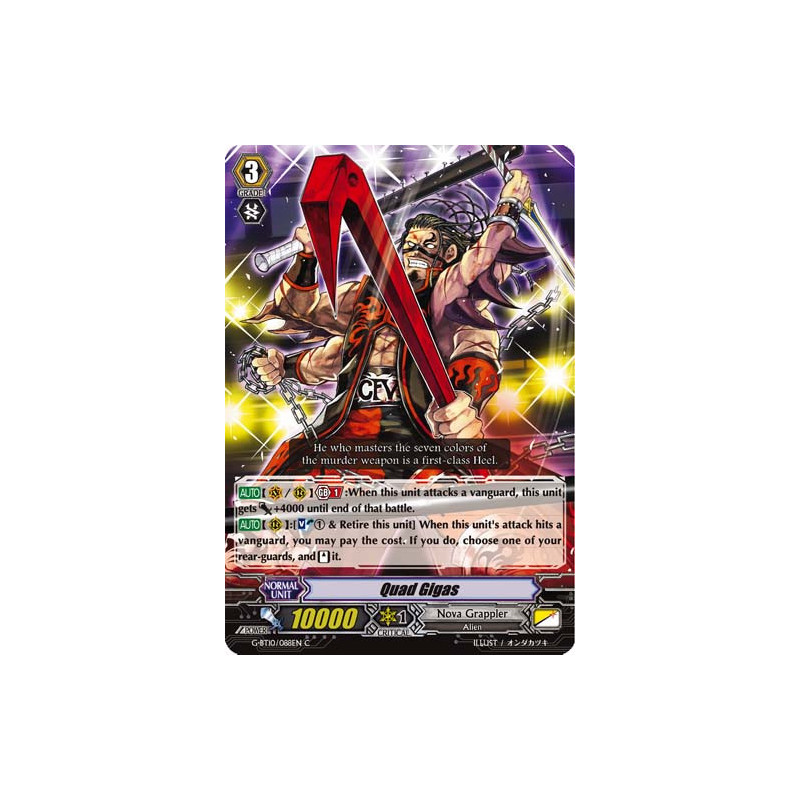 Vanguard_TCG_card_G-BT10_088EN_C_Quad_Gigas_Raging_Clash_of_the_Blade_Fangs