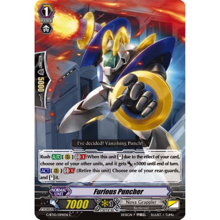 Vanguard_TCG_card_G-BT10_094EN_C_Furious_Puncher_Raging_Clash_of_the_Blade_Fangs