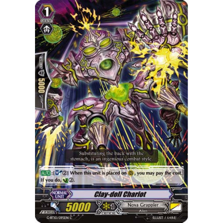 Vanguard_TCG_card_G-BT10_095EN_C_Clay-doll_Chariot_Raging_Clash_of_the_Blade_Fangs