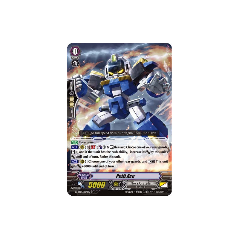 Vanguard_TCG_card_G-BT10_096EN_C_Petit_Ace_Raging_Clash_of_the_Blade_Fangs