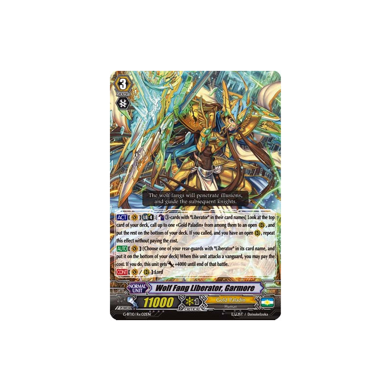 Vanguard_TCG_card_G-BT10_Re02EN_Re_Wolf_Fang_Liberator_Garmore_Raging_Clash_of_the_Blade_Fangs