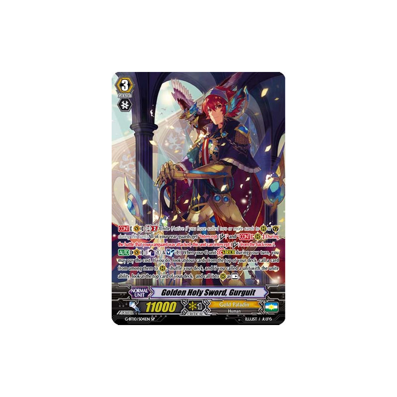 Vanguard_TCG_card_G-BT10_S04EN_SP_Golden_Holy_Sword_Gurguit_Raging_Clash_of_the_Blade_Fangs