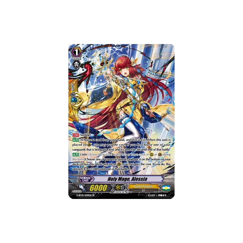 Vanguard_TCG_card_G-BT10_S09EN_SP_Holy_Mage_Alessia_Raging_Clash_of_the_Blade_Fangs