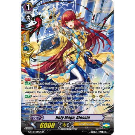 Vanguard_TCG_card_G-BT10_S09EN_SP_Holy_Mage_Alessia_Raging_Clash_of_the_Blade_Fangs