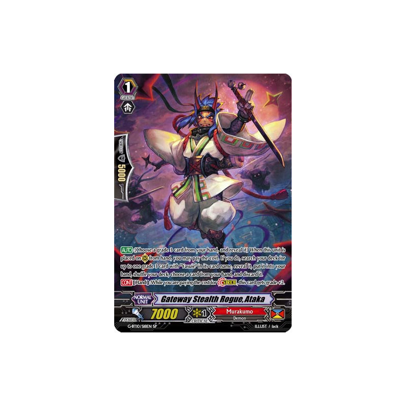 Vanguard_TCG_card_G-BT10_S18EN_SP_Gateway_Stealth_Rogue_Ataka_Raging_Clash_of_the_Blade_Fangs