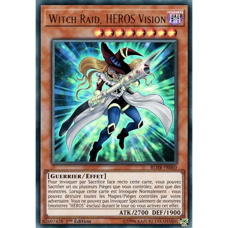 BLLR-EN026 Vision HERO Witch Raider Secret Rare Yu-Gi-Oh Card English Mint New