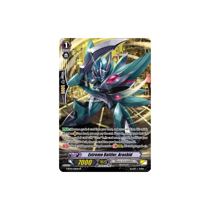 Vanguard_TCG_card_G-BT10_S21EN_SP_Extreme_Battler_Arashid_Raging_Clash_of_the_Blade_Fangs