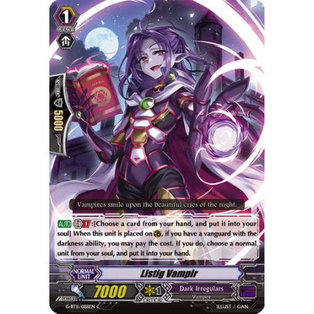 Vanguard_TCG_card_G-BT11_088EN_C_Listig_Vampir_Demonic_Advent