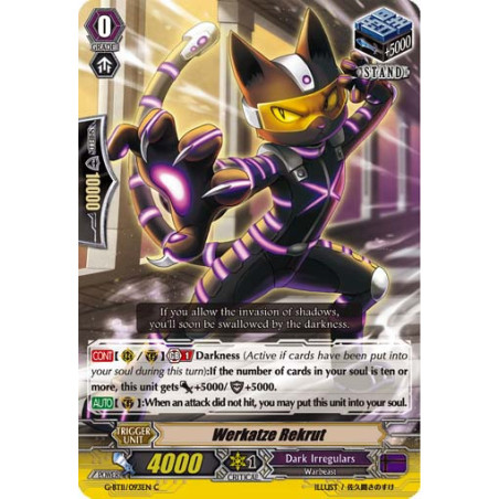 Vanguard_TCG_card_G-BT11_093EN_C_Werkatze_Rekrut_Demonic_Advent