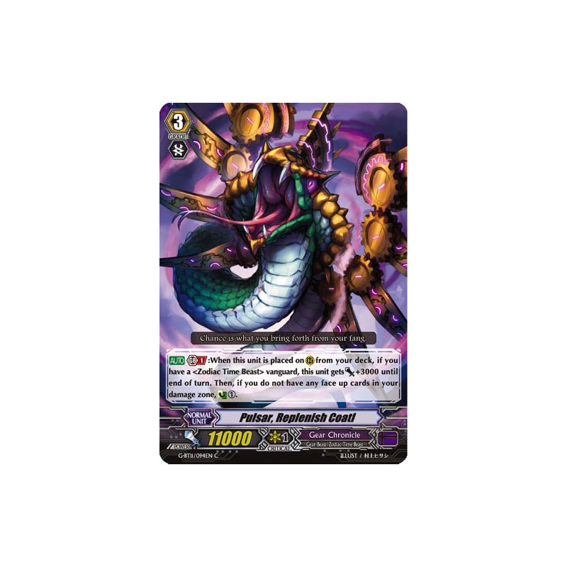 Vanguard_TCG_card_G-BT11_094EN_C_Pulsar_Replenish_Coatl_Demonic_Advent