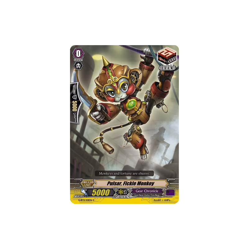 Vanguard_TCG_card_G-BT11_101EN_C_Pulsar_Fickle_Monkey_Demonic_Advent
