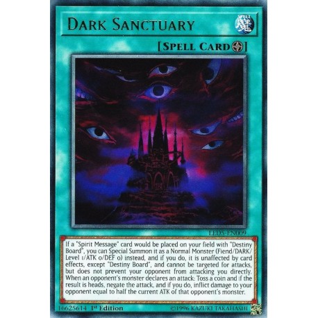 Yugioh Dark Sanctuary X3 Rare LED5 1st Ed Mint Playset 