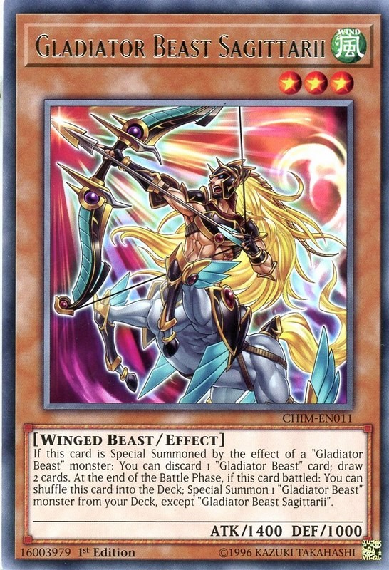 Yu Gi Oh Storm Attack The Gladiator Beast Rare Chim De071 New Toys Hobbies Fzgil Collectible Card Games