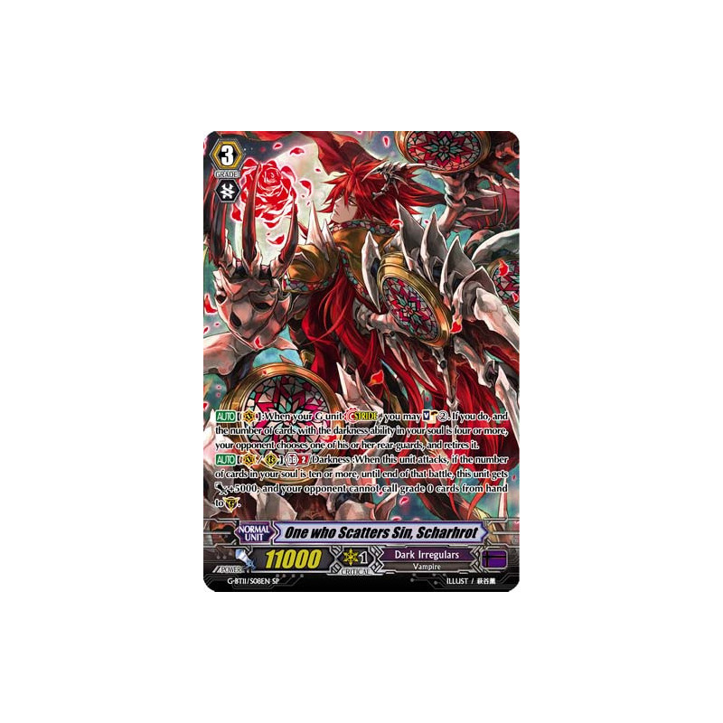 Vanguard_TCG_card_G-BT11_S08EN_SP_One_who_Scatters_Sin_Scharhrot_Demonic_Advent