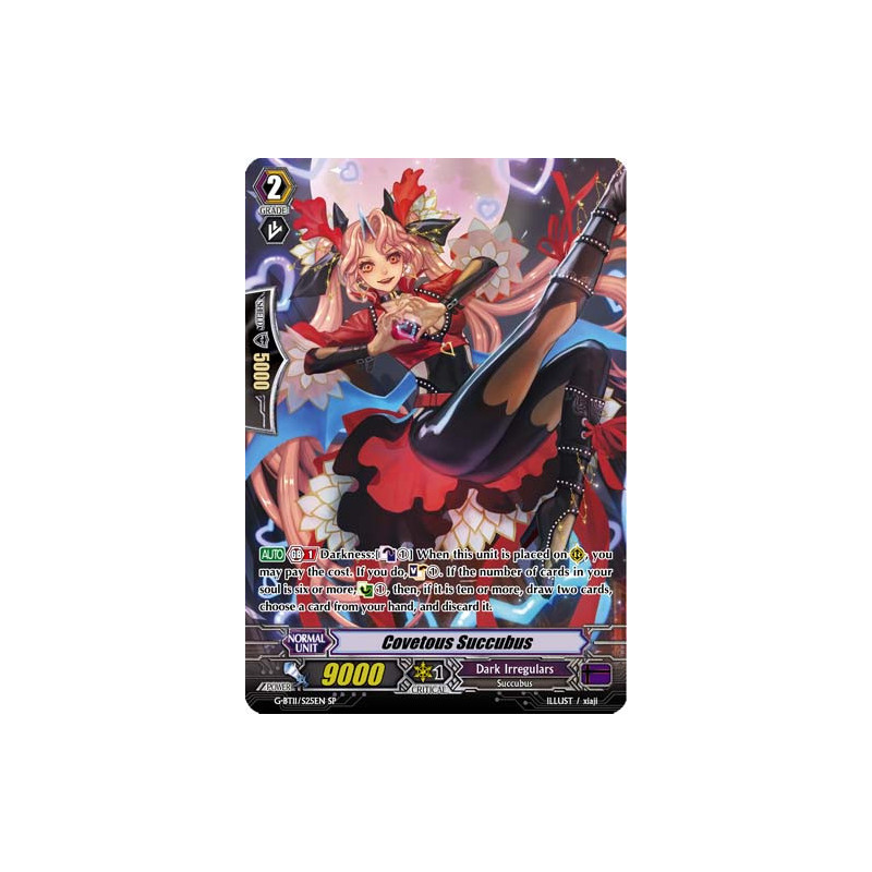 Vanguard_TCG_card_G-BT11_S25EN_Covetous_Succubus_Demonic_Advent