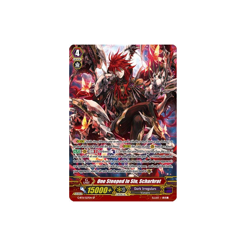 Vanguard_TCG_card_G-BT11_S27EN_One_Steeped_in_Sin_Scharhrot_Demonic_Advent