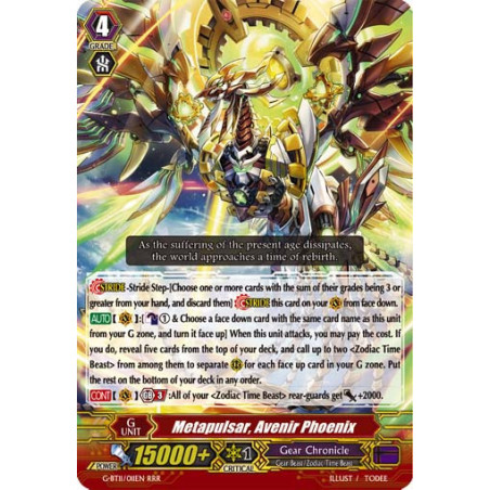 Vanguard_TCG_card_G-BT11_011EN_RR_Metapulsar_Avenir_Phoenix_Demonic_Advent