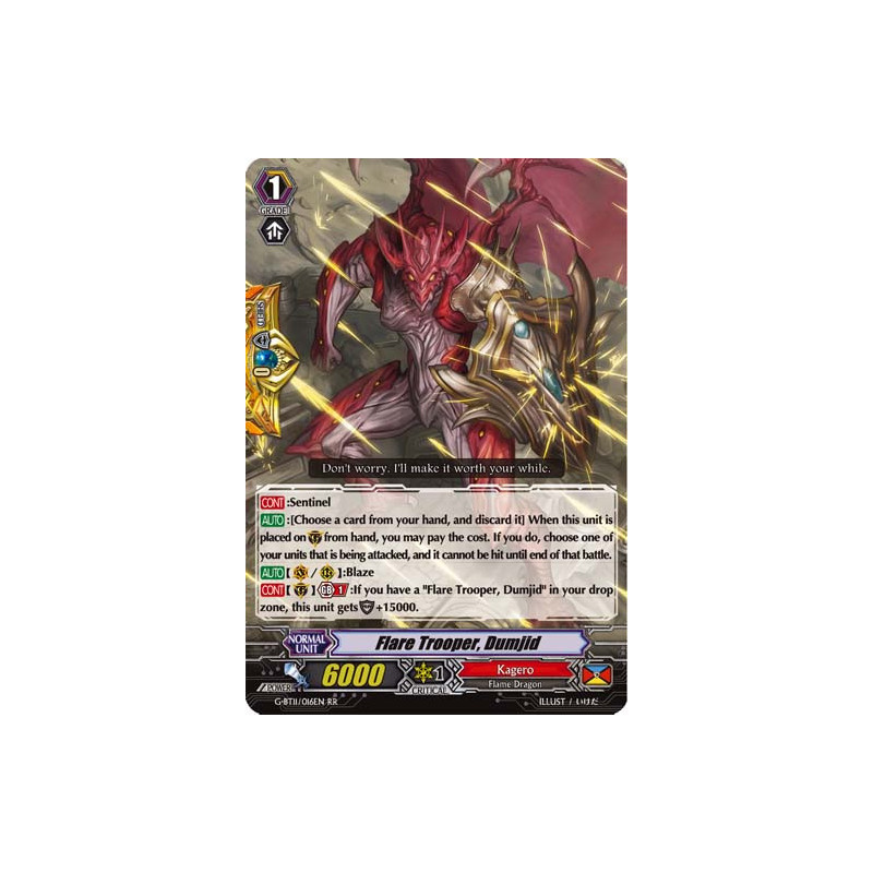 Vanguard_TCG_card_G-BT11_016EN_RR_Flare_Trooper_Dumjid_Demonic_Advent