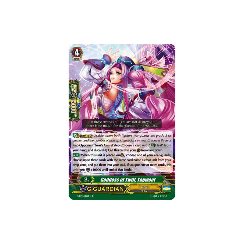 Vanguard_TCG_card_G-BT11_027EN_R_Goddess_of_Twill_Tagwoot_Demonic_Advent