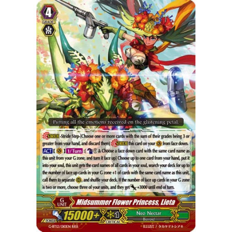 Vanguard_TCG_card_G-BT12_010EN_RRR_Midsummer_Flower_Princess_Lieta_Dragon_King_s_Awakening