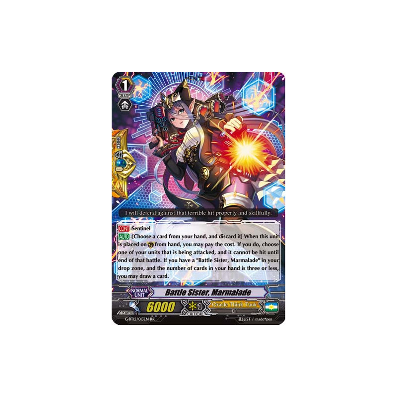 Vanguard_TCG_card_G-BT12_013EN_RR_Battle_Sister_Marmalade_Dragon_King_s_Awakening