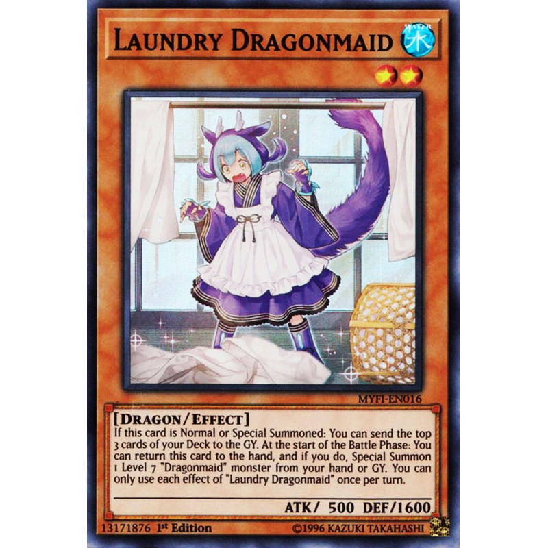 Super Rare YugiohLaundry Dragonmaid 1st Edition NM MYFI-EN016