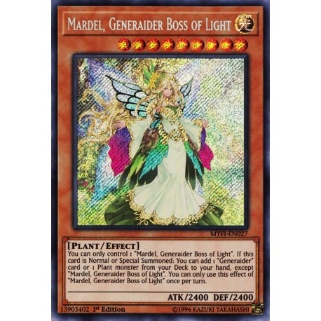Generaider Boss Of Light MYFI EN027 Secret Rare 1st Edition Yugioh Mardel