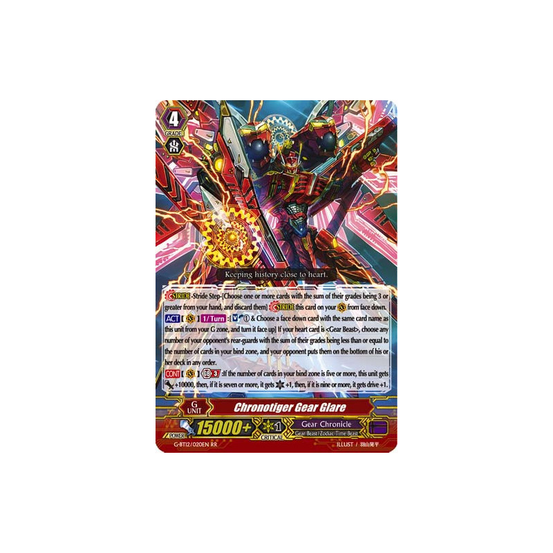 Vanguard_TCG_card_G-BT12_020EN_RR_Chronotiger_Gear_Glare_Dragon_King_s_Awakening
